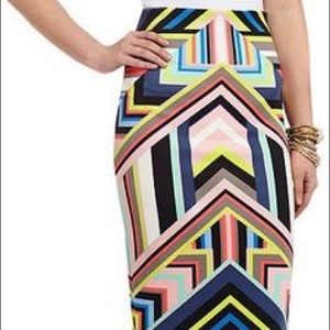 XOXO Geometric Pencil Skirt